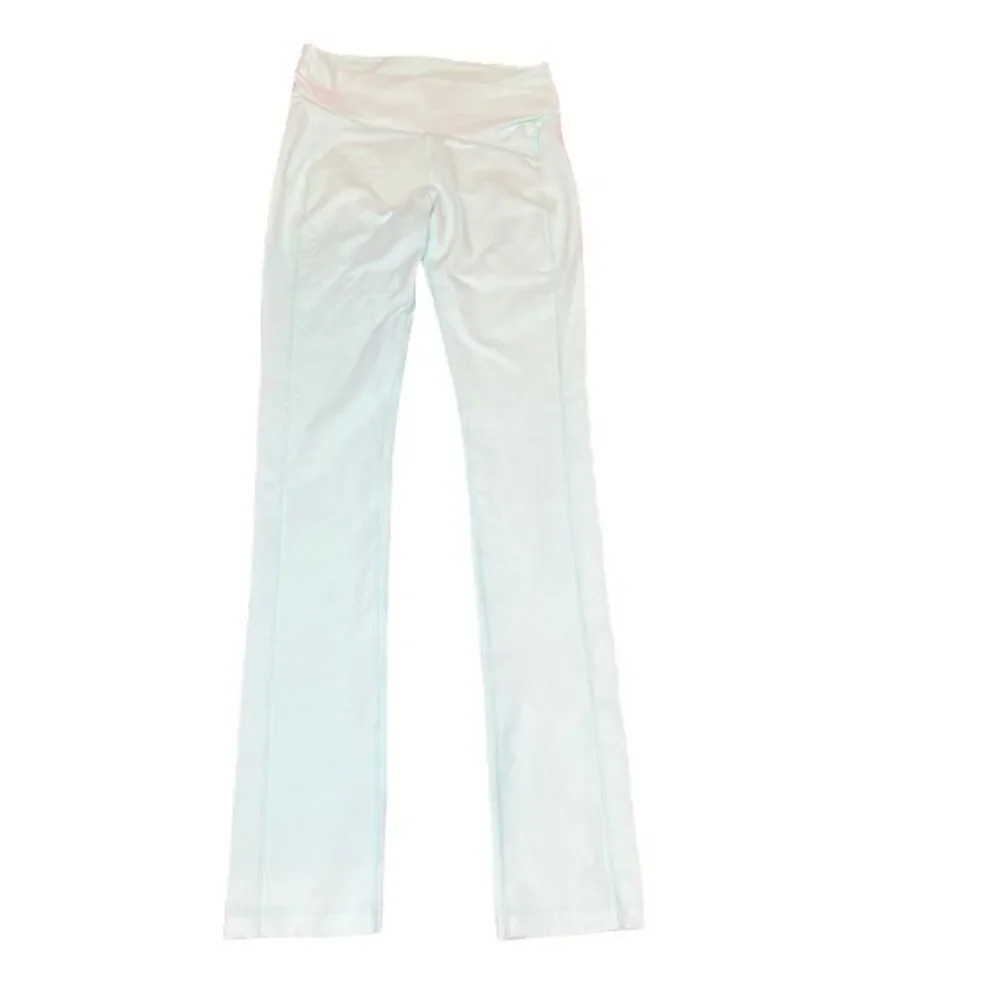 Lululemon Presence Pant Slub Mint Crossover Waistband Yoga‎ Activewear Mint 6